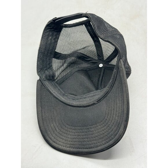 O'Neill Black Snap Back Mesh Trucker Cap with Fish & Palm Print Used READ - Picture 8 of 10